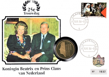 Koningin Beatrix en Prins Claus van Nederland - 25e Trouwdag - Trautag 14.06.1994