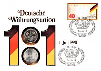 Deutsche Whrungsunion - 5300 Bonn 01.07.1990