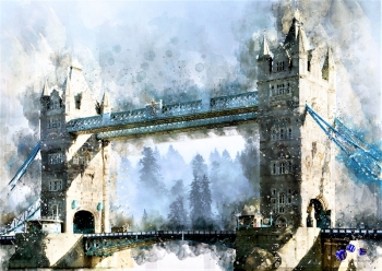 Hochwertiger Kunstdruck - Tower Bridge
