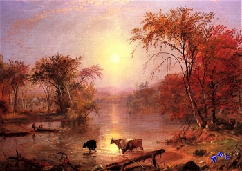 Albert Bierstadt - Hochwertiger Kunstdruck - Landschaft 2