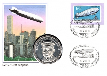 LZ 127 Graf Zeppelin - Luftpost Friedrichshafen - 09.04.1991