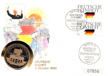 Deutsche Einheit - Staatsakt in Berlin 03.10.1990