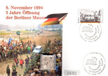 09. November 1994 - 5 Jahre ffnung Mauer - Berlin 09.11.1994