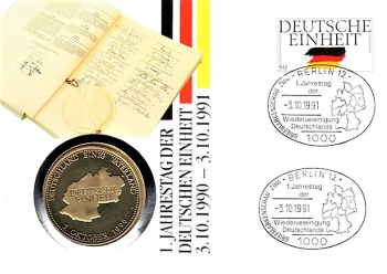 1. Jahrestag der Deutschen Einheit - Berlin 03.10.1991