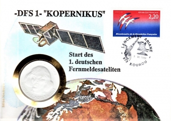 Start des 1. deutschen Fernmeldesateliten - Kourou 05.06.1989
