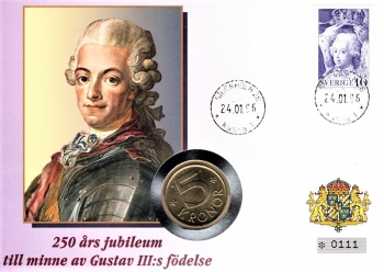 Knig Gustav III - 250. Geburtstag - Stockholm 24.01.1996