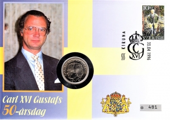 Knig Carl Gustaf XVI - 50. Geburtstag - Stockholm 30.04.1996