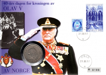 Olav V - Knig von Norwegen - Oslo 21.09.1997