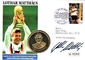 Lothar Matthus - Kapitn Fussball WM 1990 - Malediven 10.08.1992