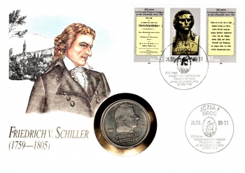 Friedrich von Schiller - Universitt Jena 1789 - Jena 26.05.1989