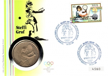 Steffi Graf - XXIV. Olympic Games Seoul - Alofi Niue 14.10.1988