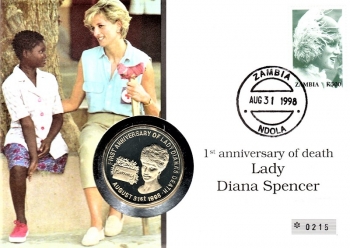 Lady Diana Spencer - 1st Anniversary of death - Zambia 31.08.1998