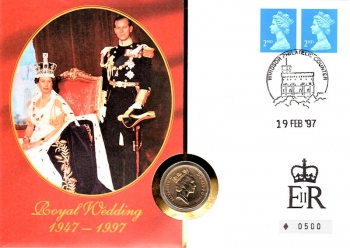 Royal Wedding 1947 - Elizabeth & Philip - Windsor Philatelic 19.02.1997