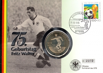 75. Geburtstag Fritz Walter 1954 - Kaiserslautern 31.10.1995