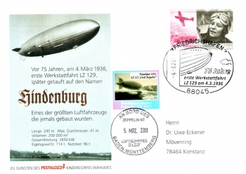 75 Jahre Zeppelin Hindenburg - Erste Werkstattfahrt LZ 129 - 04.03.1936