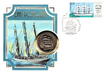Dar Pomorza - Segelschulschiff - Gdynia 08.08.1984