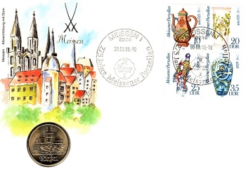 275 Jahre Meissener Porzellan - Numisbrief Meissen 30.08.1985