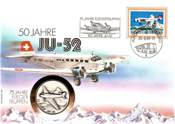 50 Jahre JU-52 - 75 Jahre Fliegertruppen - Schweiz 25.08.1989