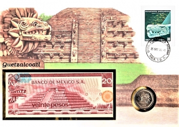 Maxi Brief - Staat Mexiko - Quetzalcoatl - Mexico 25.09.1996
