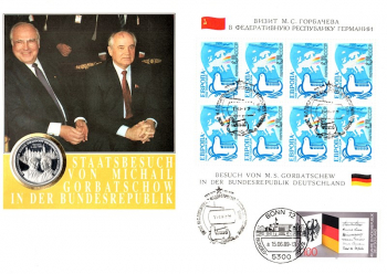 Maxi Brief - Staatsbesuch von M.S. Gorbatschow in der BRD - Bonn 15.06.1989