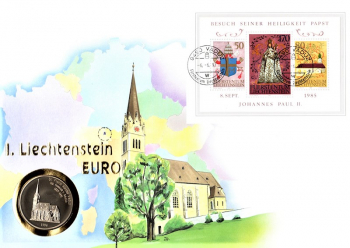 Maxi Brief - Liechtenstein Euro - Vaduz 06.06.1997