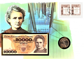 Maxi Brief - Polen - Maria Sklodowska Curie - Polen 19.11.1993