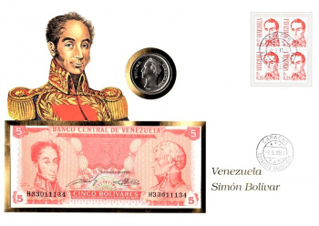 Maxi Brief - Staat Venezuela - Simon Bolivar - 02.09.1991