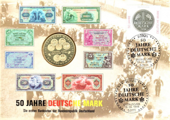50 Jahre Deutsche Mark - Die ersten Banknoten BRD - Bonn 19.06.1998