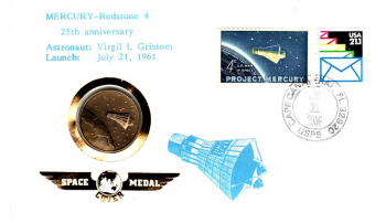 25th anniversary - Mercury-Redstone 4 - Cape Canaveral 21.07.1986 - selten