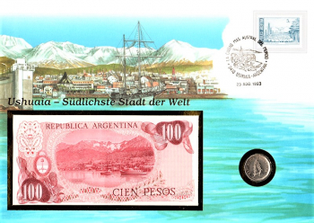 Maxi Brief - Ushuaia - S�dlichste Stadt der Welt - Ushuaia 23.08.1993