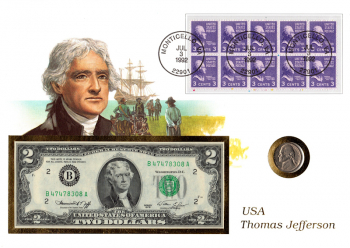 Maxi Brief - USA - Thomas Jefferson - Monticello 03.07.1992