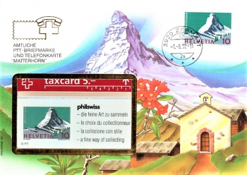 Telefonkarte Matterhorn - Zermatt 01.08.1992