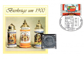 Bierkrge um 1900 - Tag des Deutschen Bieres - 30.04.2000