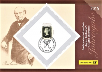 Sir Rowland Hill - 175 Jahre Briefmarke 2015 - Erste Briefmarke der Welt
