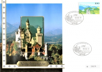 Neuschwanstein - Telefonkarten Grobrief - Schwangau 17.03.1995