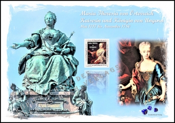 Maria Theresia - Kaiserin von sterreich und Knigin von Ungarn - Gedenkblatt