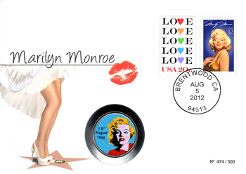 Marilyn Monroe - Love - USA Brentwood CA 05.08.2012 - selten