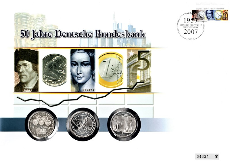 Maxi Brief - 50 Jahre Bundesbank - Berlin 09.08.2007