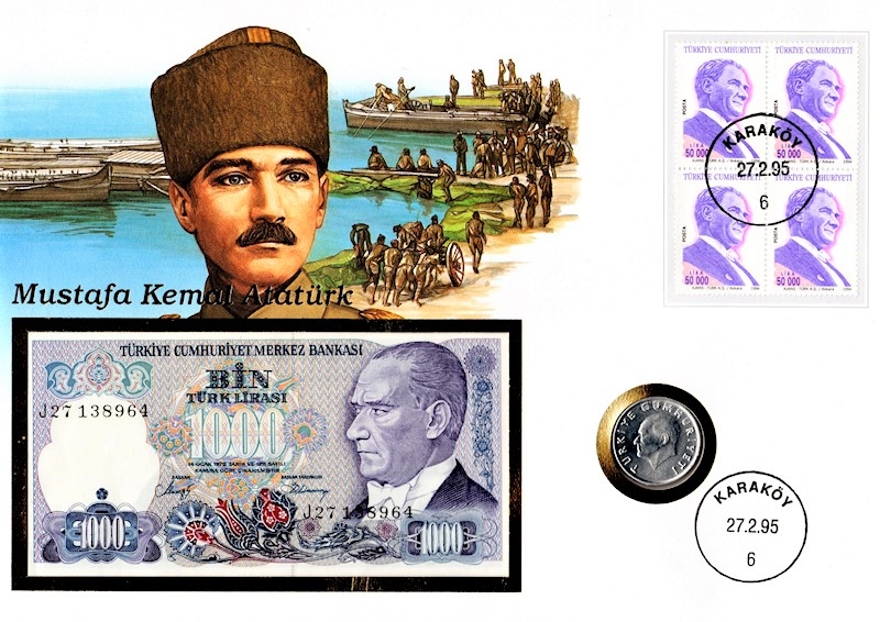 Maxi letter - Turkey - Mustafa Kemal Atatürk - Karaköy 27.02.1995