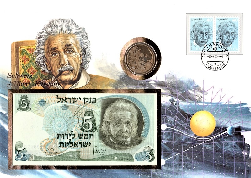 Maxi Brief - Schweiz - Albert Einstein - Genf 08.07.1989