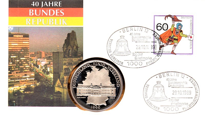 40 Jahre Bundesrepublik - Berlin 29.10.1989 - selten
