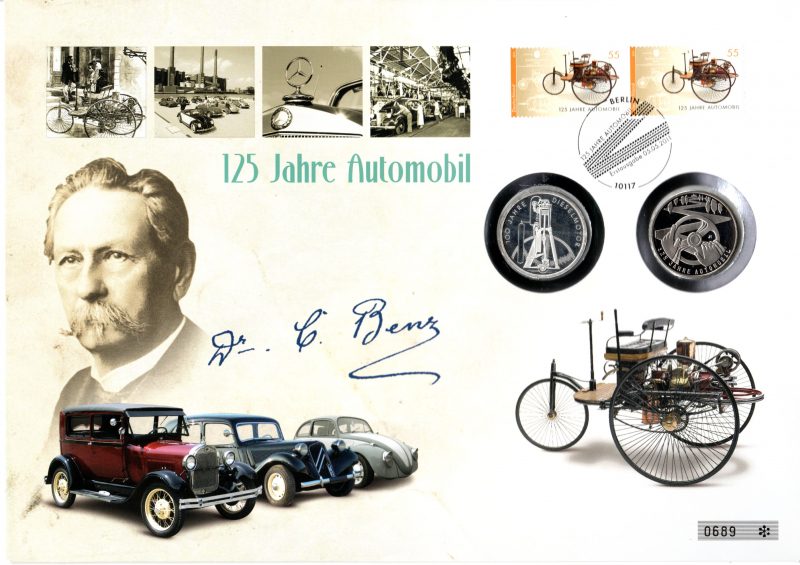 125 Jahre Automobil - Carl Benz - Berlin 05.05.2011 - selten