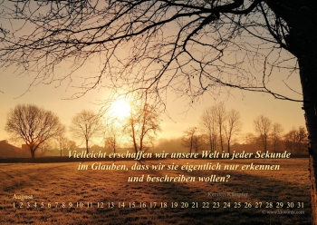 Zeitloskalender Philosophie - bitte anklicken!