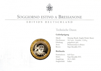 Papst Benedikt XVI - Brixen 02.08.2008