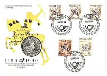 500 Jahre Postwesen - Berlin 12.01.1990