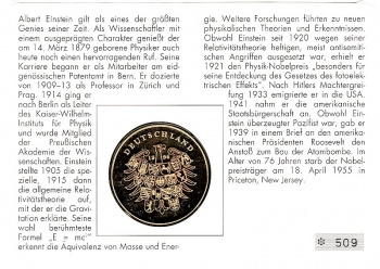 Albert Einstein - Nobelpreistr�ger - 40. Todestag 18.04.1955 - Ausstellung 1996