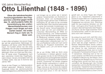 Otto Lilienthal - 100 Jahre Menschenflug - 09.07.1991