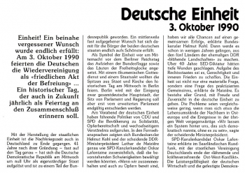 Deutsche Einheit - 5300 Bonn Ersttag 03.10.1990