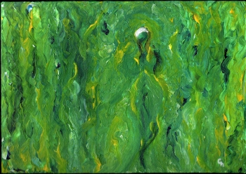 Ladies in green - Ladies in Grn - Acryl auf Leinwand