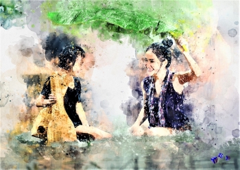 Hochwertiger Kunstdruck - Dialog